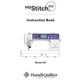 Handi Quilter Stitch 610 Instruction Manual