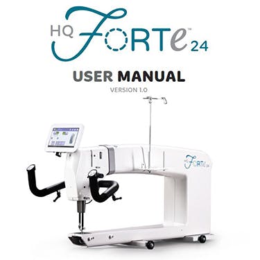 Handi Quilter Forte Instruction Manual