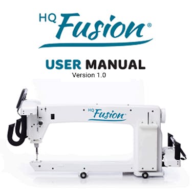 Handi Quilter Fusion Instruction Manual version 1.0
