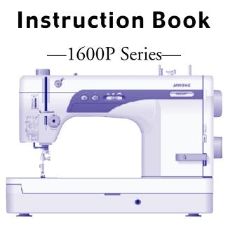 Janome 1600P QC Instruction Manual