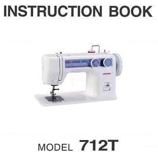 Janome Flatbed 712T Treadle Instruction Manual