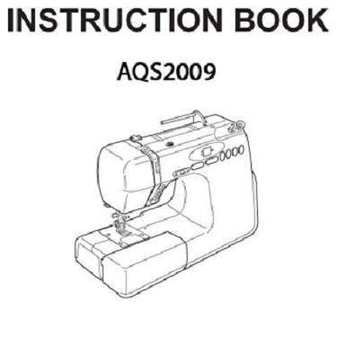 Janome AQS2009 Instruction Manual