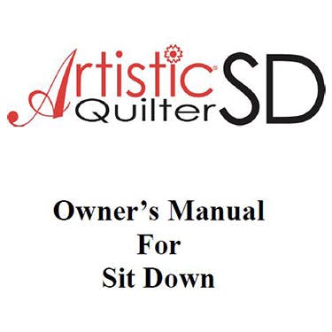 Janome Artistic Quilter SD-16 Instruction Manual