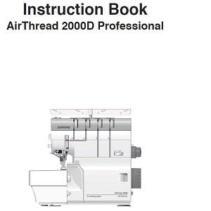 Janome Air Thread 2000D Instruction Manual
