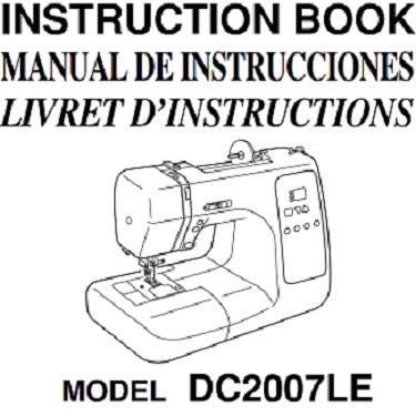 Janome DC2007LE Instruction Manual
