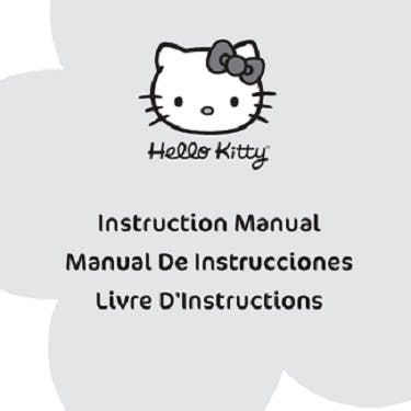 Janome Hello Kitty 11706 Instruction Manual