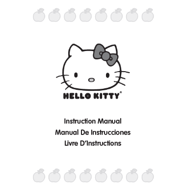 Janome Hello Kitty 18750 Instruction Manual