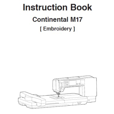 FREE Digital Manuals For Janome Continental M17 Professional Embroidery ...