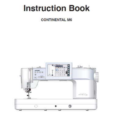 Janome Continental M6 Instruction Manual