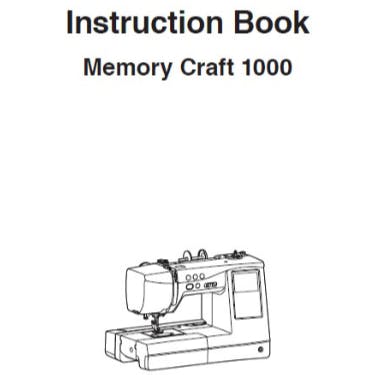 FREE Digital Manuals for Janome Memory Craft MC1000 - FREE
