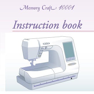 Janome MC10001 Instruction Manual