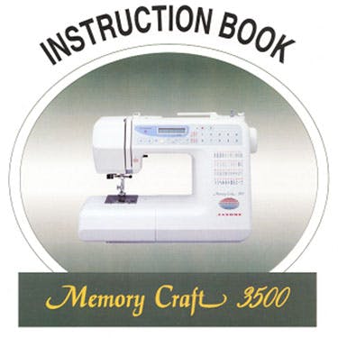 Janome MC3500 Instruction Manual