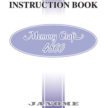 Janome MC4800/MC4800QC Instruction Manual