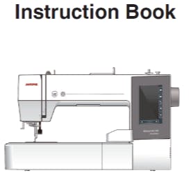 Janome MC550ELE Limited Edition Instruction Manual