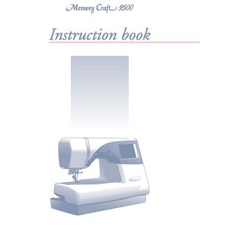 Janome MC9500 Instruction Manual