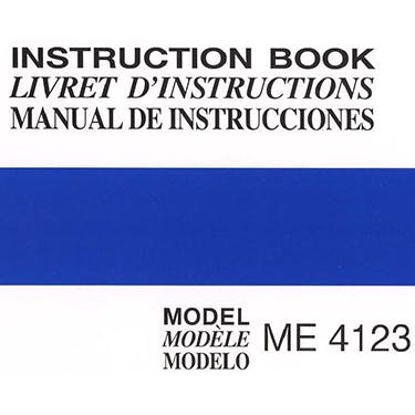 Janome MyExcel 4123 Instruction Manual