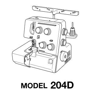 FREE Digital Manuals for Janome MyLock 204D - 1000's of Parts