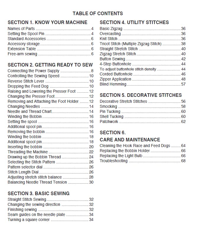 Janome MyStyle 100 Instruction Manual