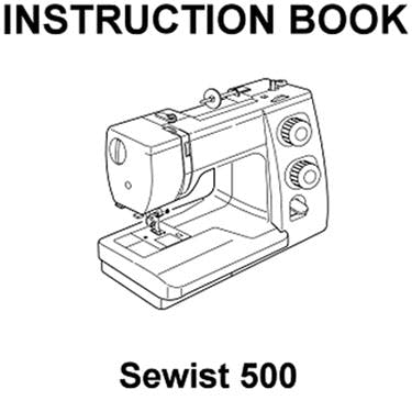 Janome Sewist 500 Instruction Manual