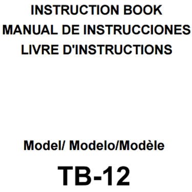 Janome ThreadBanger TB12 Instruction Manual