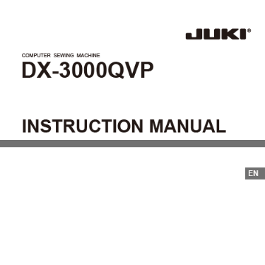 Juki DX3000QVP Instruction Manual