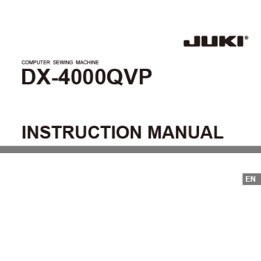 Juki DX4000QVP Instruction Manual