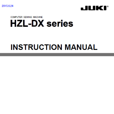 Juki DX Series Instruction Manual