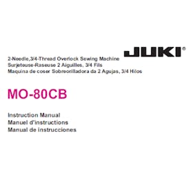 Juki MO-80CB Serger : Sewing Parts Online