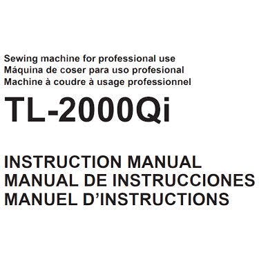 Juki TL2000Qi Instruction Manual