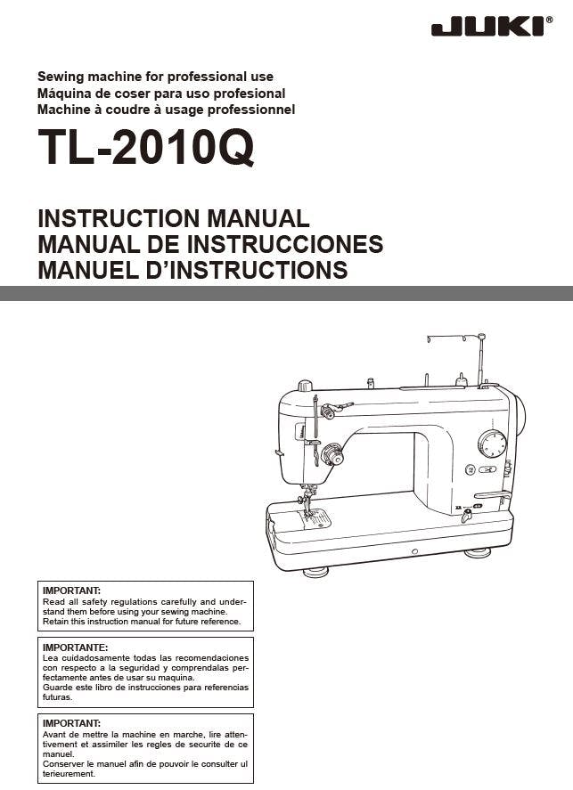 FREE Digital Manuals For Juki TL2010Q - FREE Shipping Over $49.99 ...