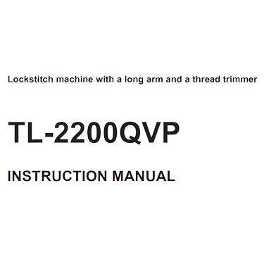 Juki TL2200QVP Instruction Manual