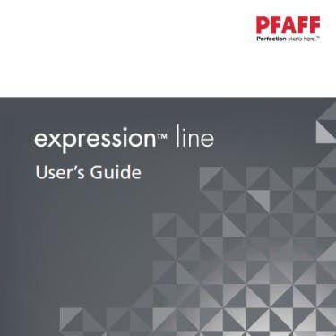 PFAFF Expression Line Instruction Manual