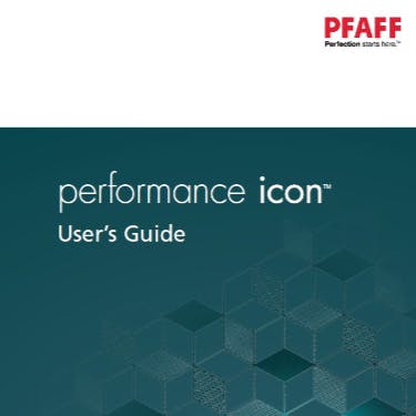 PFAFF Performance Icon Instruction Manual