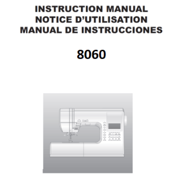 Singer 8060 Instruction Manual
