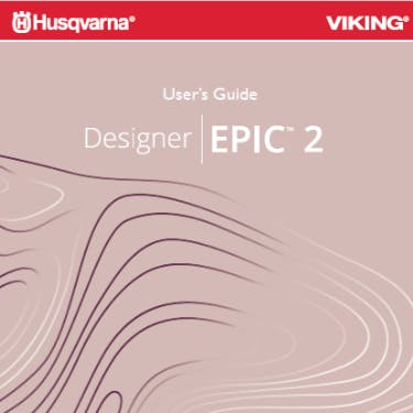 Husqvarna Viking Epic 2 Instruction Manual