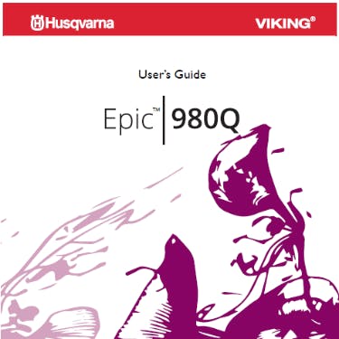 Husqvarna Viking Epic 980Q Instruction Manual
