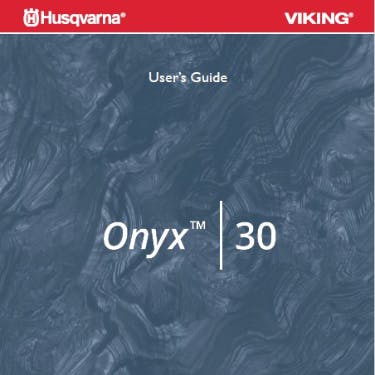 Husqvarna Viking Onyx 30 Instruction Manual