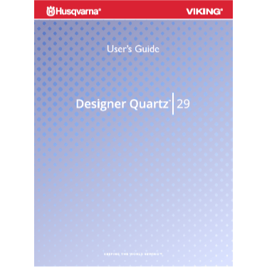 Husqvarna Viking Quartz 29 Instruction Manual
