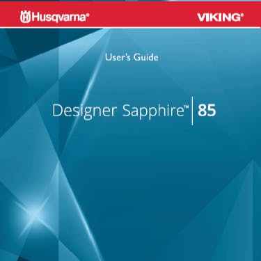 Husqvarna Viking Designer Sapphire 85 Instruction Manual