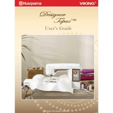 FREE Digital Manuals for HUSQVARNA VIKING Designer Topaz 40 Sewing