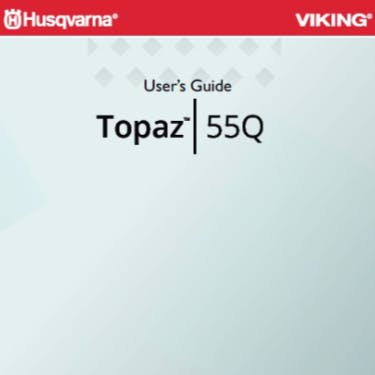 Husqvarna Viking Topaz 55Q Instruction Manual