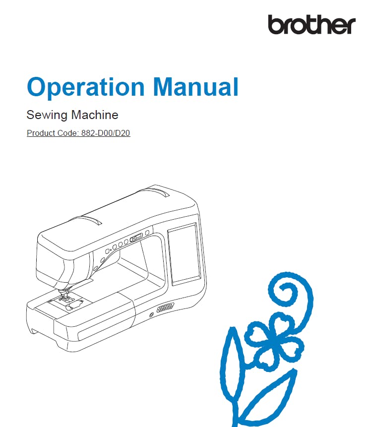 Brother BQ3100 Instruction Manual Addendum