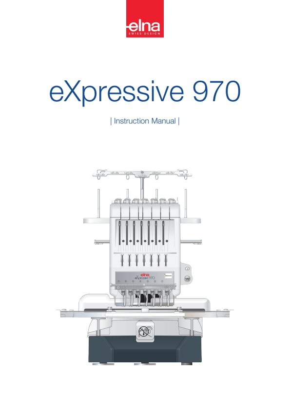 Elna eXpressive 970 Instruction Manual