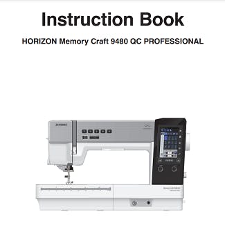 Janome MC9480 Instruction Manual