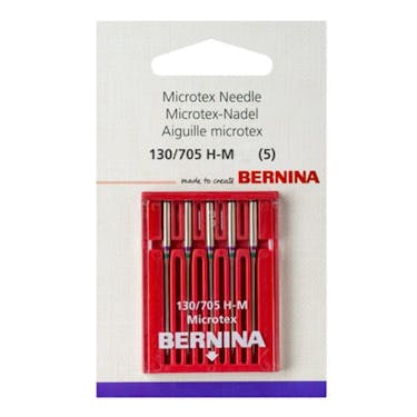 Bernina Microtex Needles - 5 Pack (Choose Size)