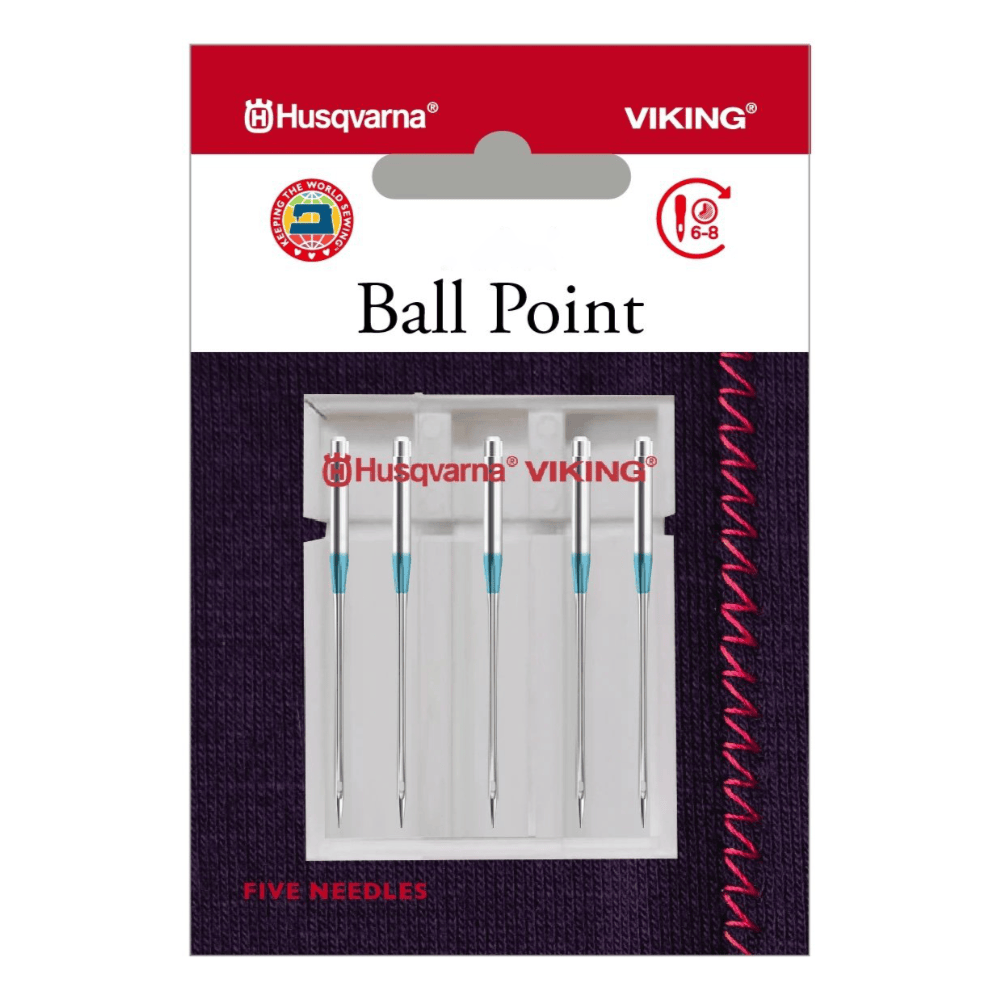 Husqvarna Viking Ball Point Needles - 5 Pack (Choose Size)