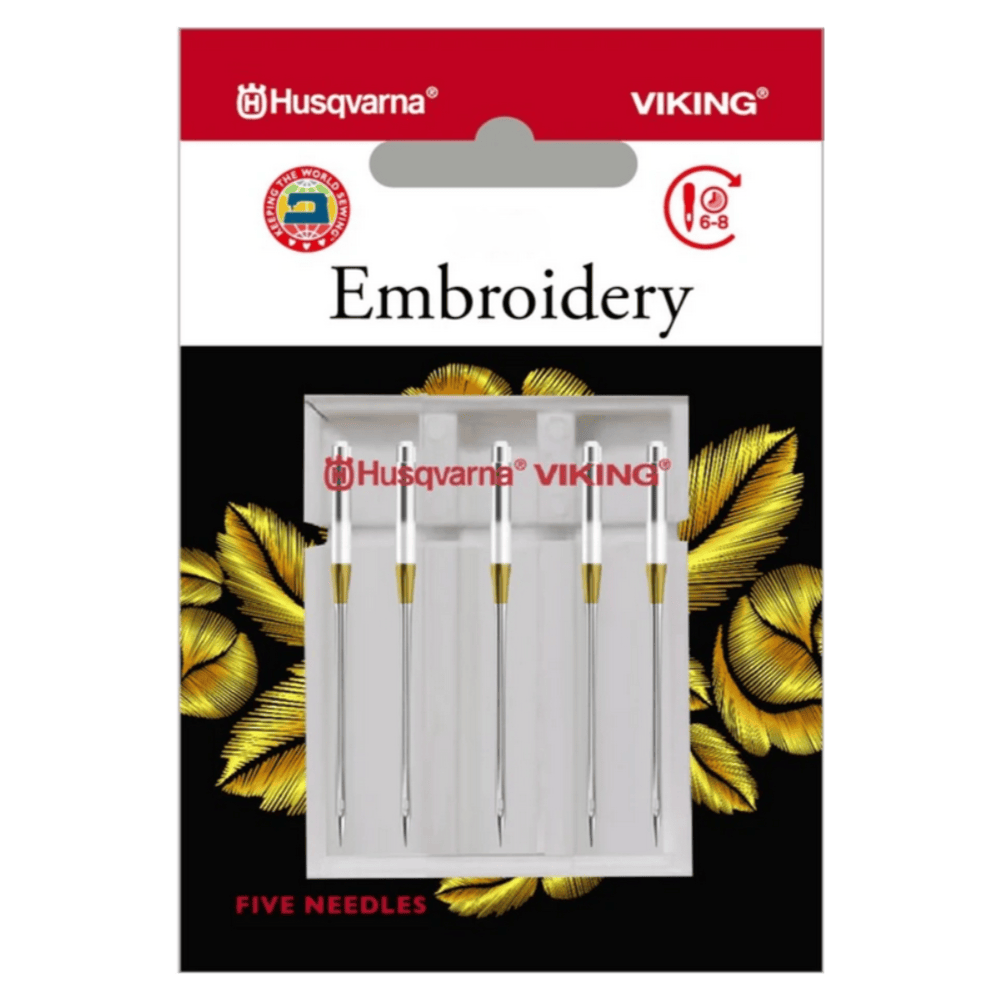Husqvarna Viking Embroidery Needles - 5 Pack (Choose Size)