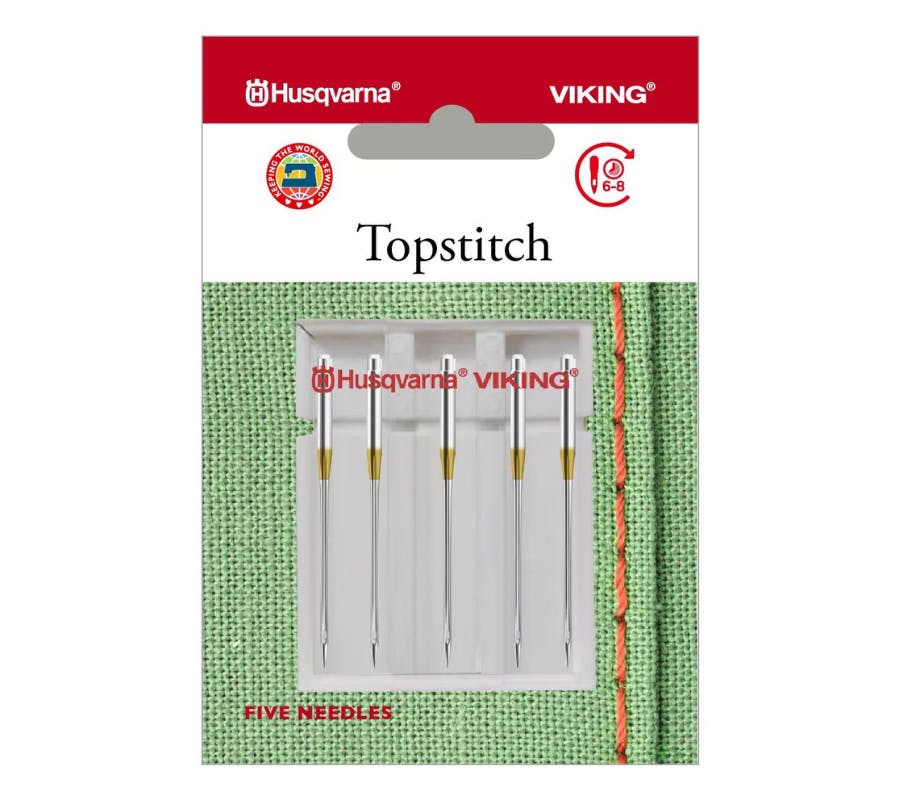 Husqvarna Viking Topstitch Needles 5 Pack (Choose Size) 1000's of Parts Pocono Sew & Vac
