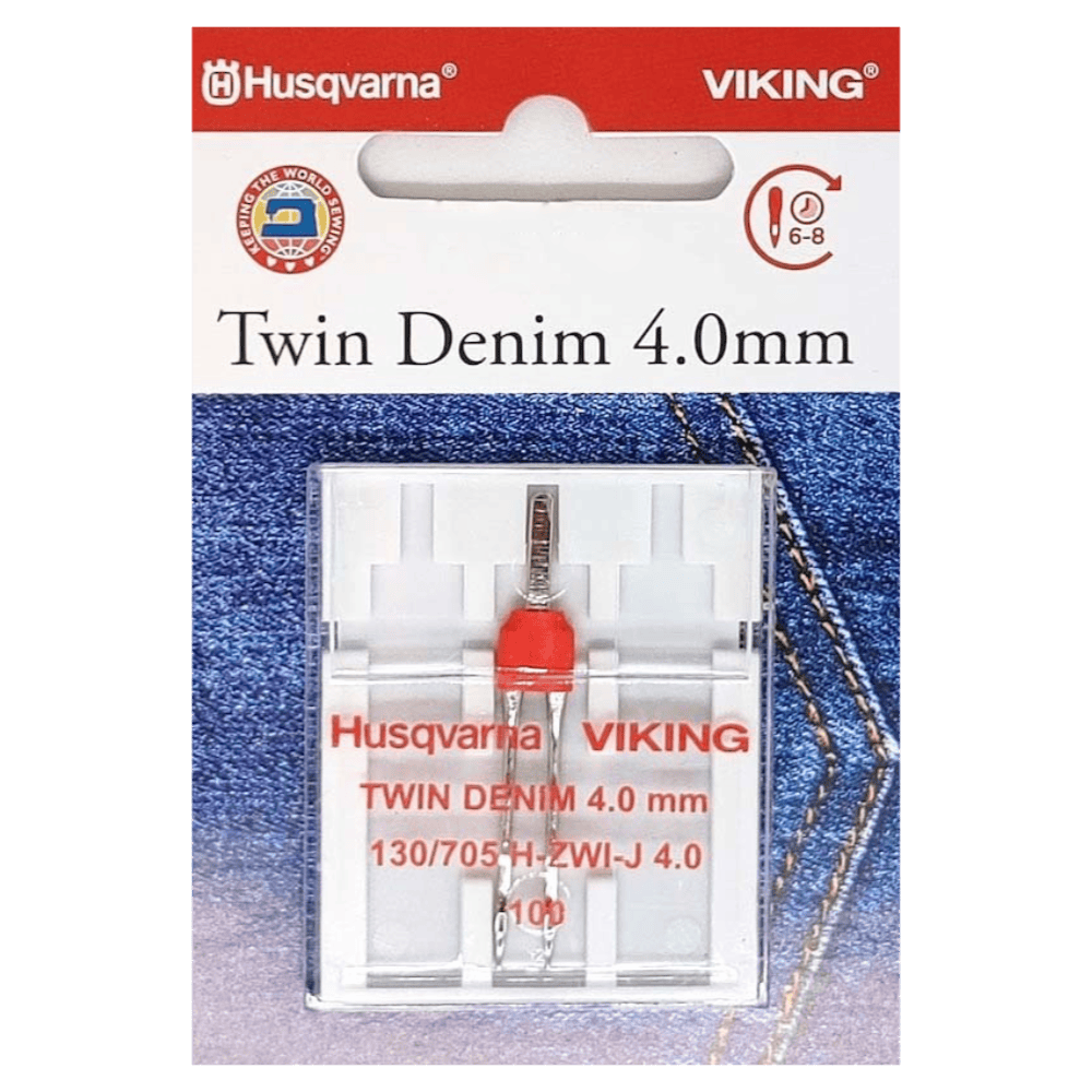 Husqvarna Viking Twin Denim Needle Size 100/16 4.0mm