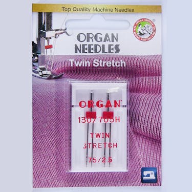 Organ Twin Stretch Needles 75/2.5 BP